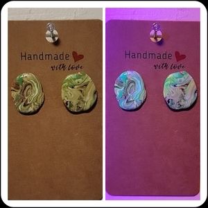 "Ugly Sweater" UV Reactive Handmade Earrings